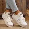 New Women Sneakers Mesh Breathable Platform Sneakers Women Casual Lace Up Outdoor Women Shoes Low Top Sneakers Zapatos De Mujer