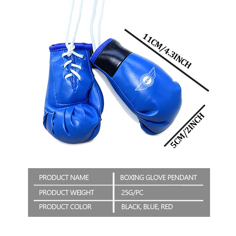 Car Pendant Mini Boxing Fashion Gloves Rearview Mirror Ornaments For MINI Countryman Paceman R56 R50 R53 R58 R59 R57 Clubman Tnrjc00