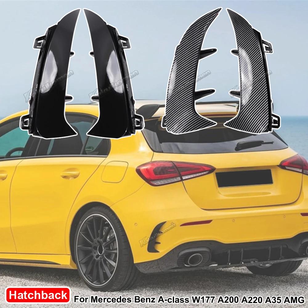For Mercedes Benz A Class W177 A200 A220 A35 AMG Hatchback 2018-2023 Car Rear Bumper Trim Lip Spoiler
