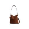 Bleecker 28 Bucket Bag With Metal Hardware Women Shoulder Bag Warm-Brown CCC24-B4WBR