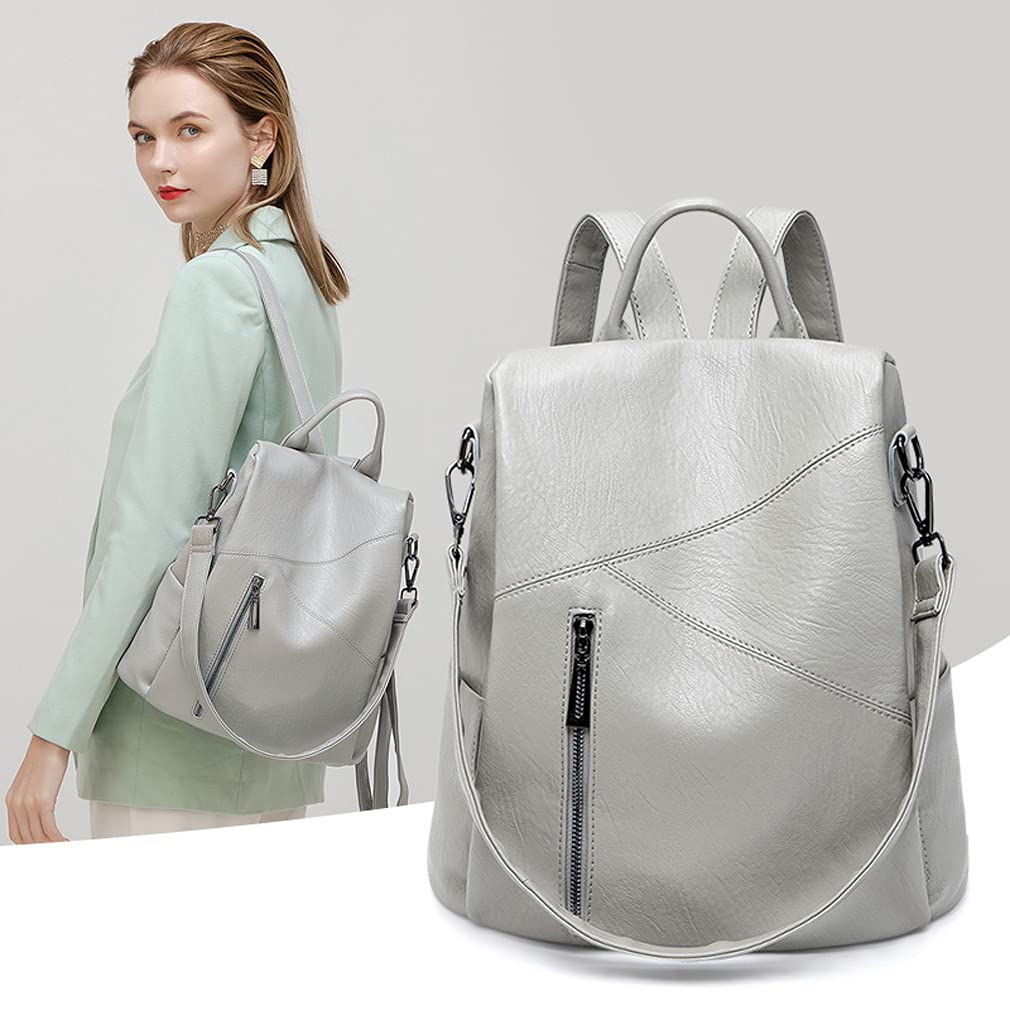 X-PASS Damen Rucksack aus PU-Leder, Businesstasche, Reise, Freizeit, A4 Format, Stilvoll, Für den Weg zur Arbeit, Braun, B88BRO