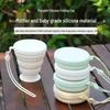 Portable Food Grade Silicone Foldable Cup for Travel, Camping, Mouthwash, & Coffee