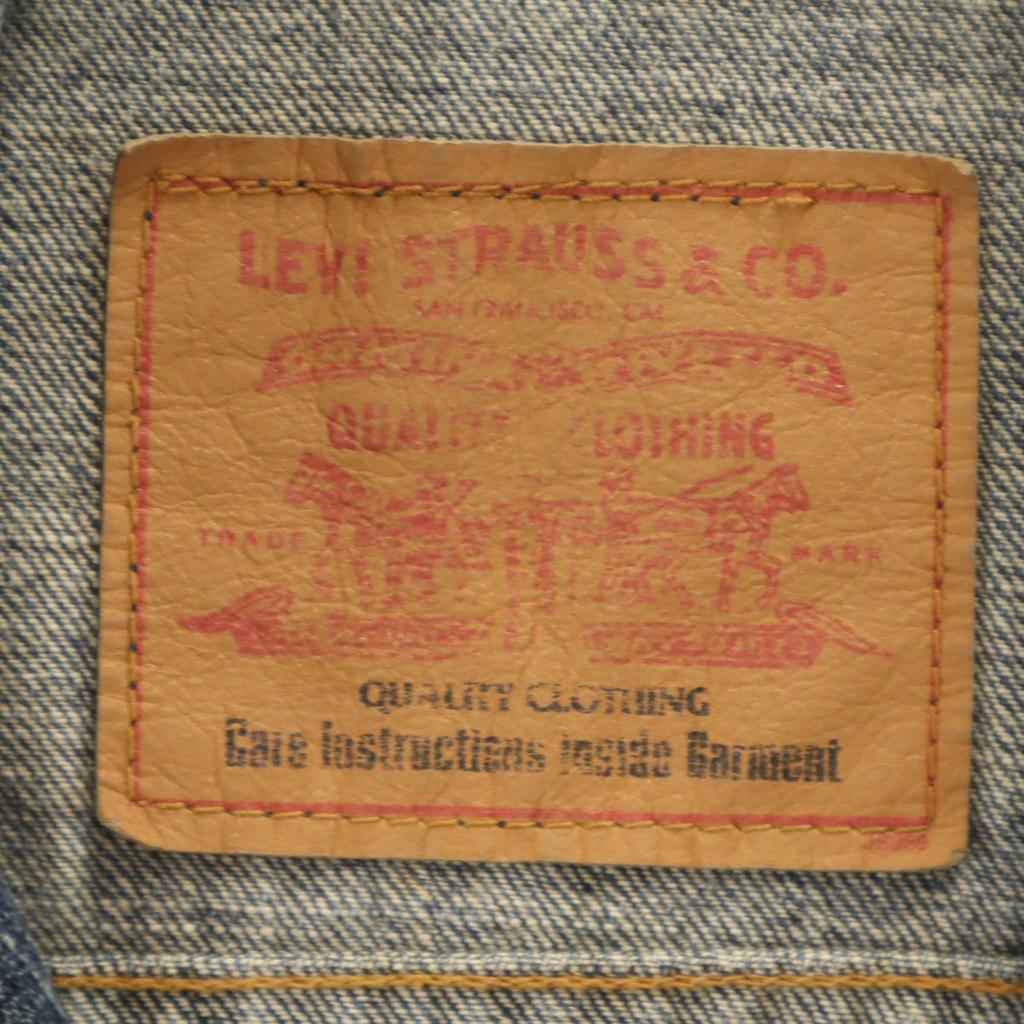 Levi's Denim Jacket M Indigo Blue Denim Jacket Trucker Men's Used