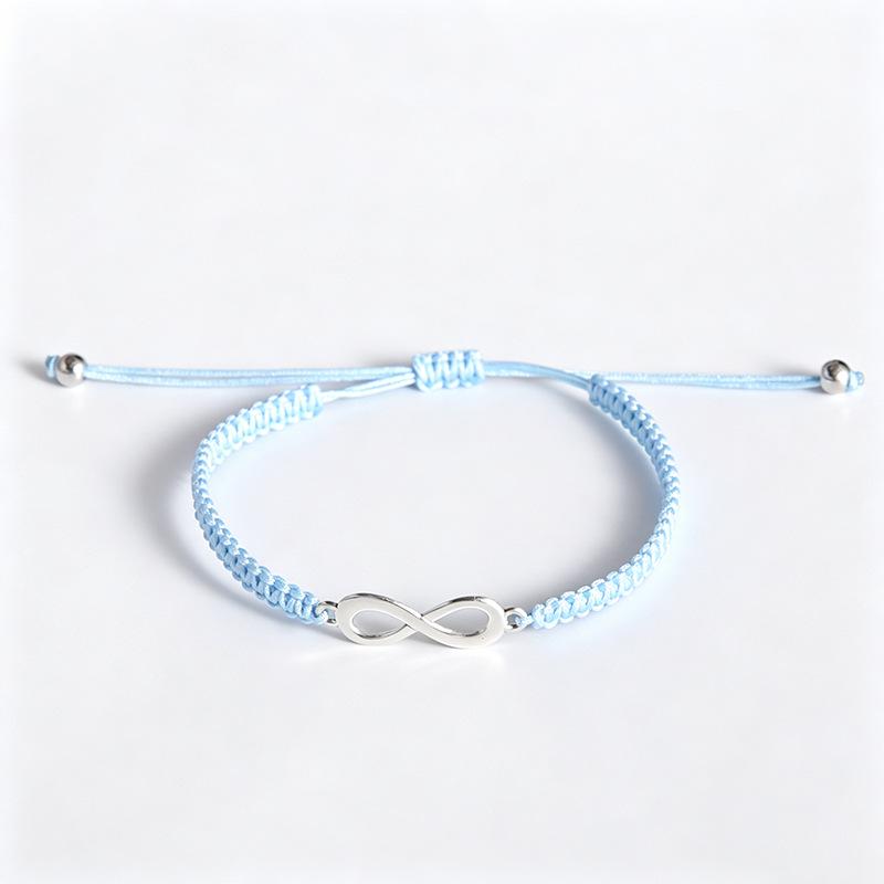 Infinity Symbol Friendship Bracelet: Handmade Woven Rope for Couples & Best Friends