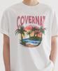 COVERNAT Tropical Graphic T-Shirt White