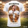Maglietta Sportiva Estiva con Stampa Famigliare di Jude Bellingham Maglia da Calcio Larga e Comoda Adatta per l'Uso Quotidiano