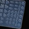 3D Silicone Flower Nail Carving Mold Butterfly Stamping Plate Nails Stencils Blossom Nail Template Thin And Washable