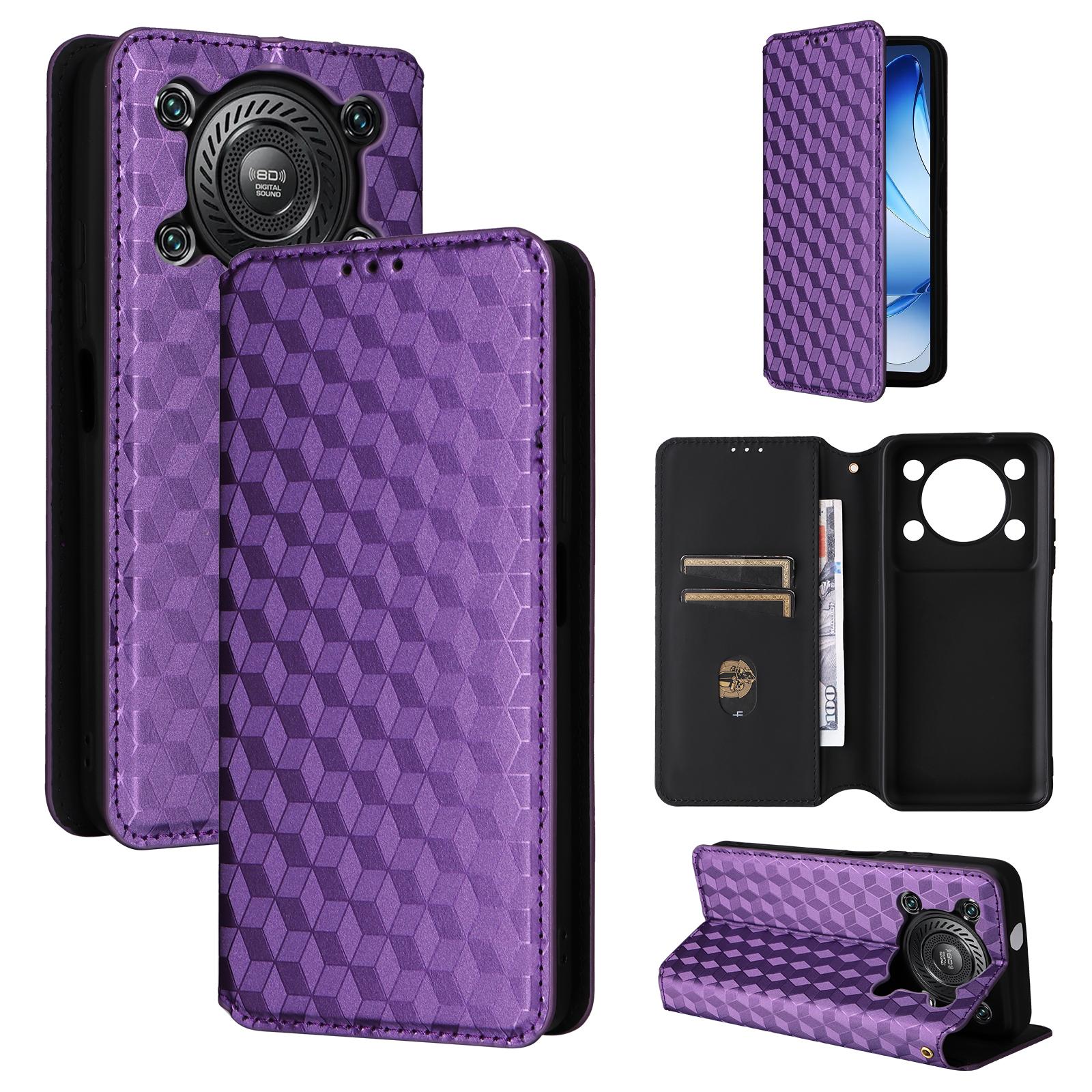 

Флип-кейс для Oukitel C60/C60 Pro из ПУ кожи, защита всего корпуса с [блокировкой RFID], прочная ретро-обложка for Oukitel C60/C60 Pro фиолетовый