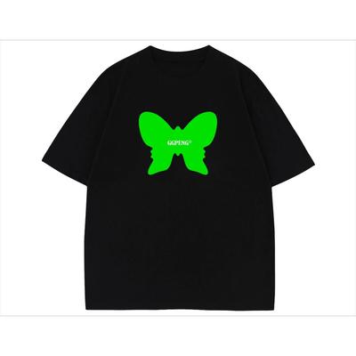 2025 Comfortable Cotton Short Sleeve T-shirt Men's and Women's New Summer Trend Crew-neck Printed Top Loose Half Sleeve T-shirt