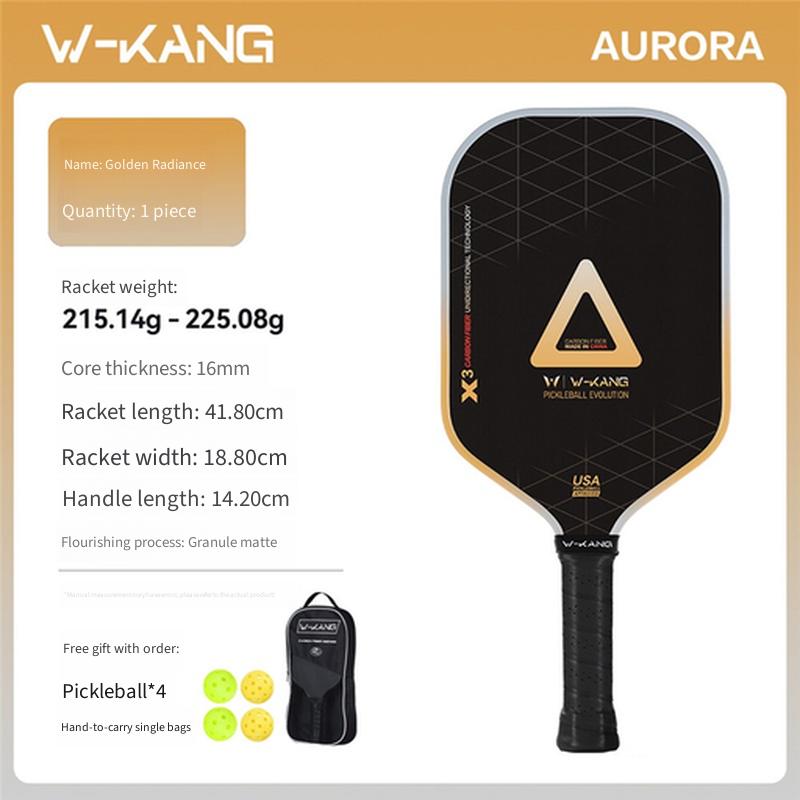 T700 Carbon Fiber Pickleball Paddle Professional Tournament Grade Lightweight Pickleball Racket For Competition Training