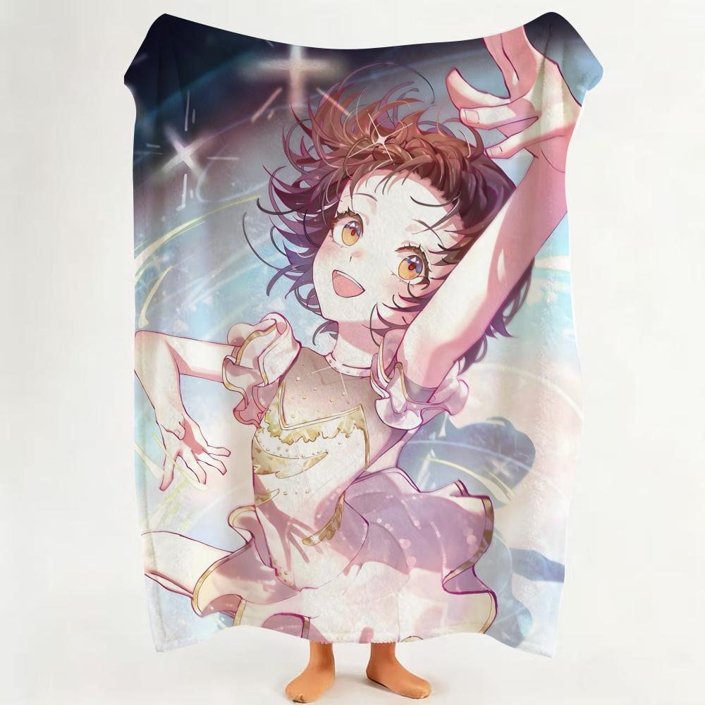 

Anime M Medalist Throw Flannel Throw Blanket Suitable for Sofa Living Room Bedroom 75cmx90cm