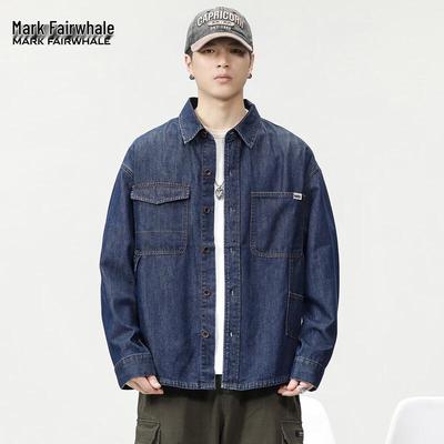 Men's Loose Fit Retro Denim Shirt
