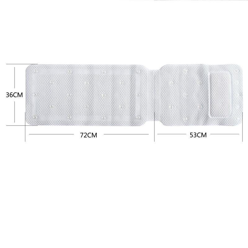 

Подушка для ванны из дышащей сетки с подушкой для ванны на все тело, нескользящий коврик для спа-ванны белый