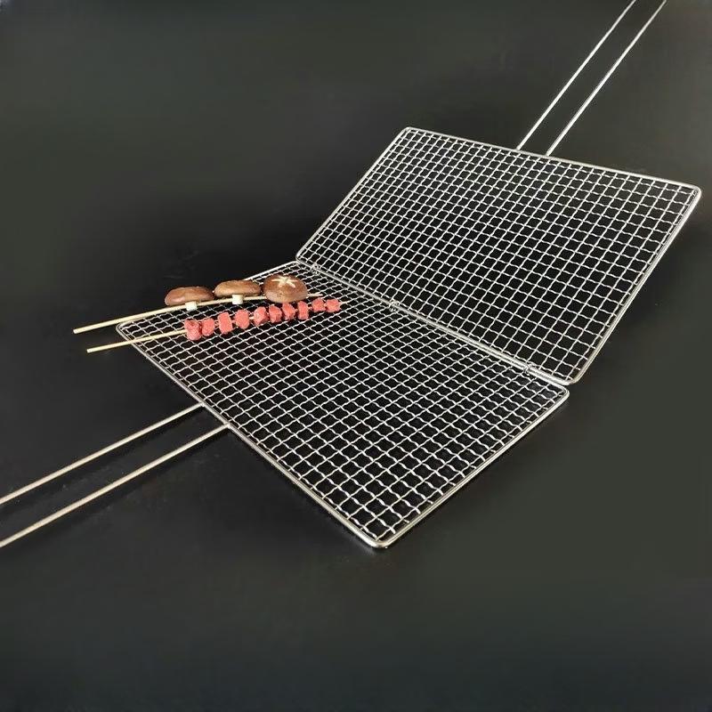 Folding BBQ Grill Net with Clip