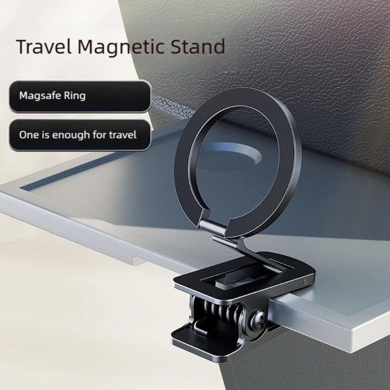 Sticky Adhesive Car Phone Holder 360 Rotate Magnetic Mount Portable Clip On Dashboards Metal Construction for Travel Use