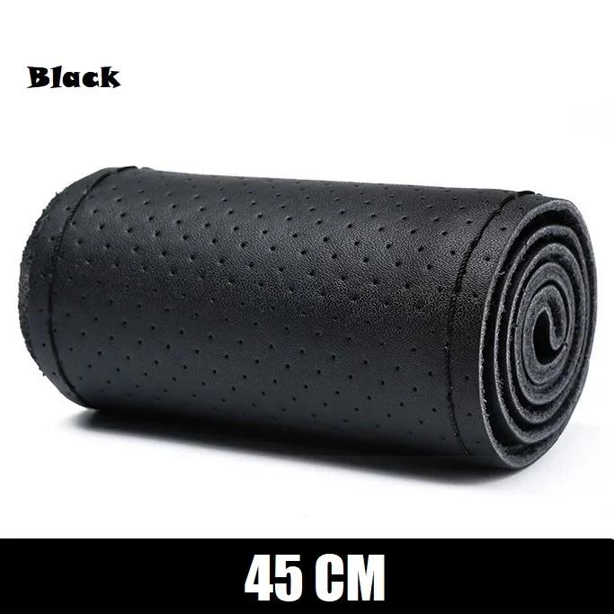 New Steering Wheel Cover Truck Handle Cover 42CM 45CM 47CM 50CM Braid Leather Car Steering Wheel Case for Truck Lorry Accessorie