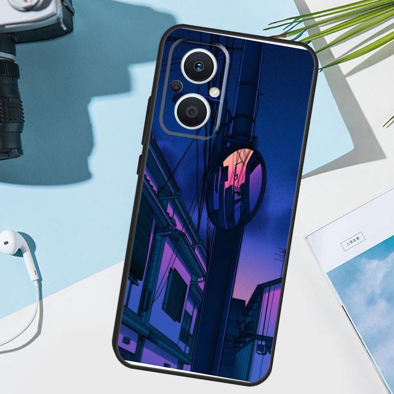 Pastel Japan Kyoto City Cover For OPPO Reno 11 Pro 10 12 13 14 14F 13F 12F 11F 7 8 Lite OPPO Find X6 X5 X8 X9 Pro Case