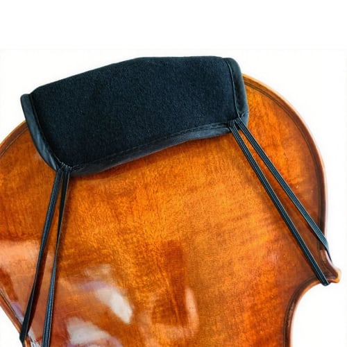 KKLM Protecție pentru bărbie vioară, Mărimi 4/4 și 3/4, Protejează pielea și instrumentul, Maro