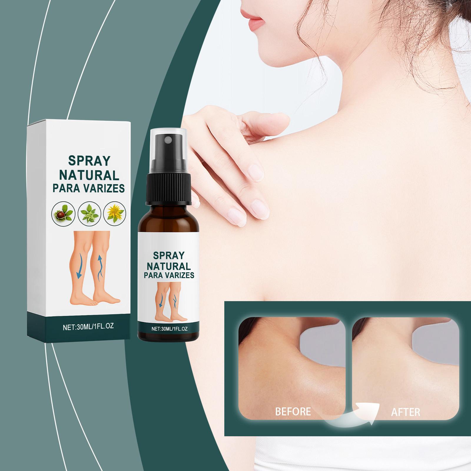 

Спрей для ухода за телом улучшает кровообращение, уменьшает отечность и питает вены.. Спрей для ухода за телом, 30 мл One Size белый