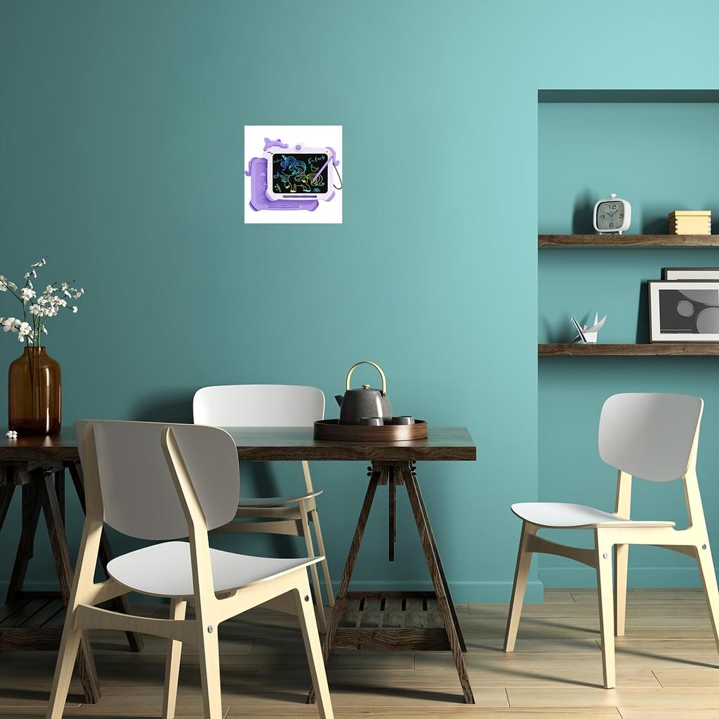 LCD Writing Tablet, Electronic Drawing Tablet and Doodle Board, Frameless Poster Canvas Painting, Suitable for 3-8 Years Old Children as Birthday Gift