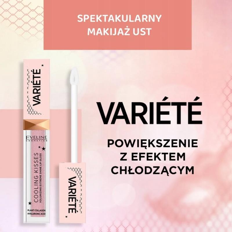 Eveline variete cooling kisses błyszczyk powiększający 04 candy girl 6,8 ml