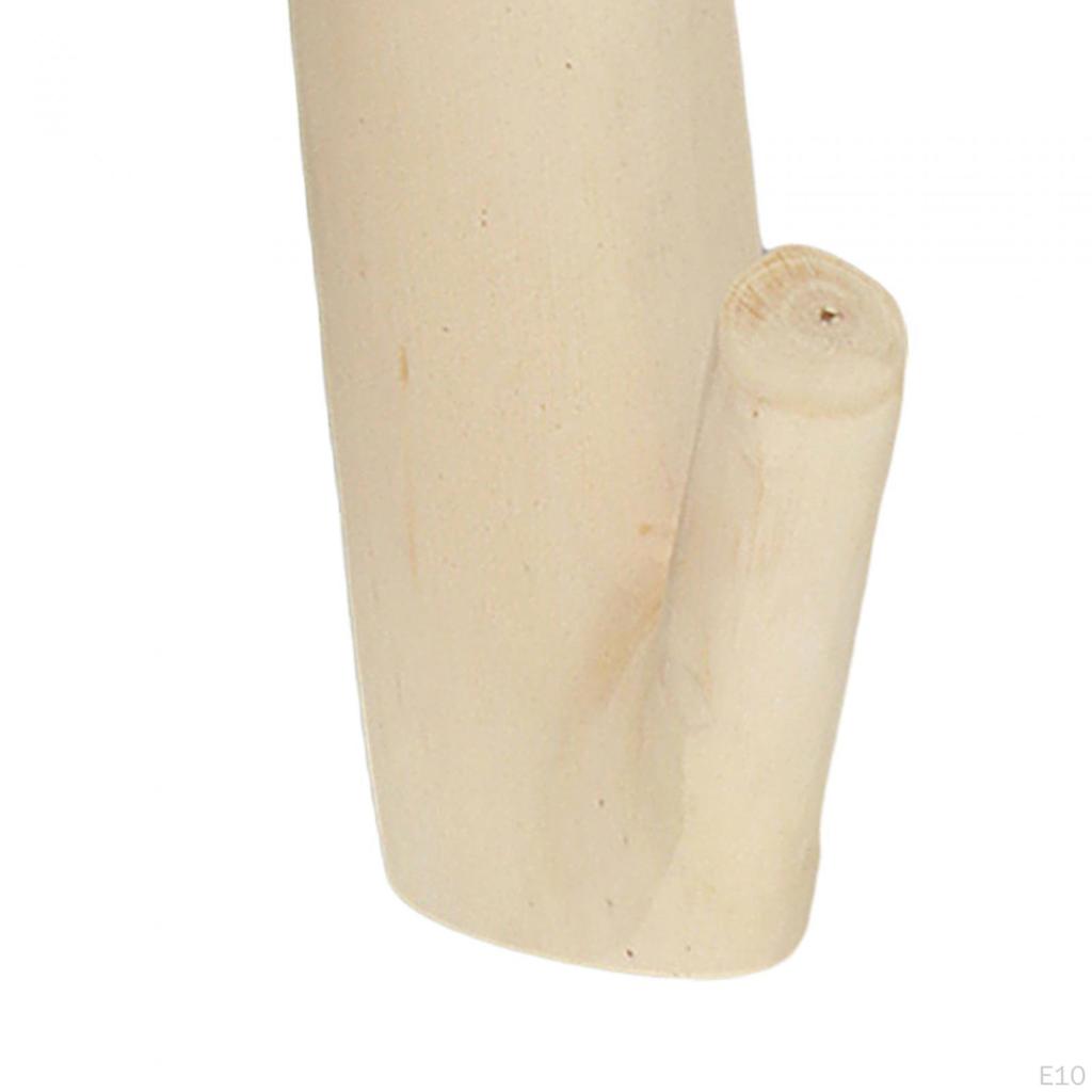 Decorative Wood Hook, Rustic Hat Coat Wall Sticker Key Holder, Tree Branch Hook for