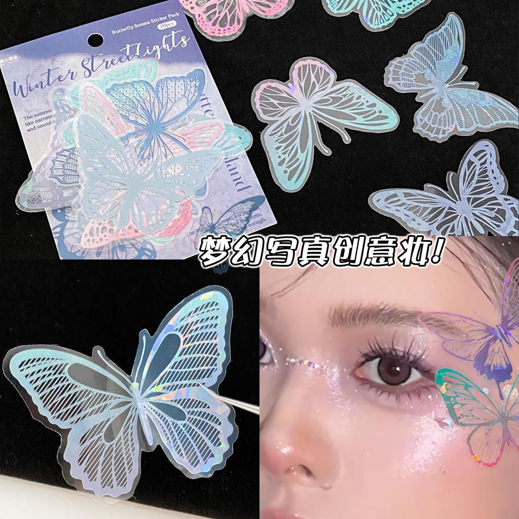 Butterfly Face Stickers: Creative Makeup Accessories for Photoshoots & Selfies