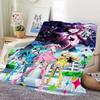 Anime Gushing über Magische Mädchen Decke Flanell warm Komfort weiche Plüschdecke für Sofa Wohnzimmer Büro Schlafzimmer Reise Geschenk
