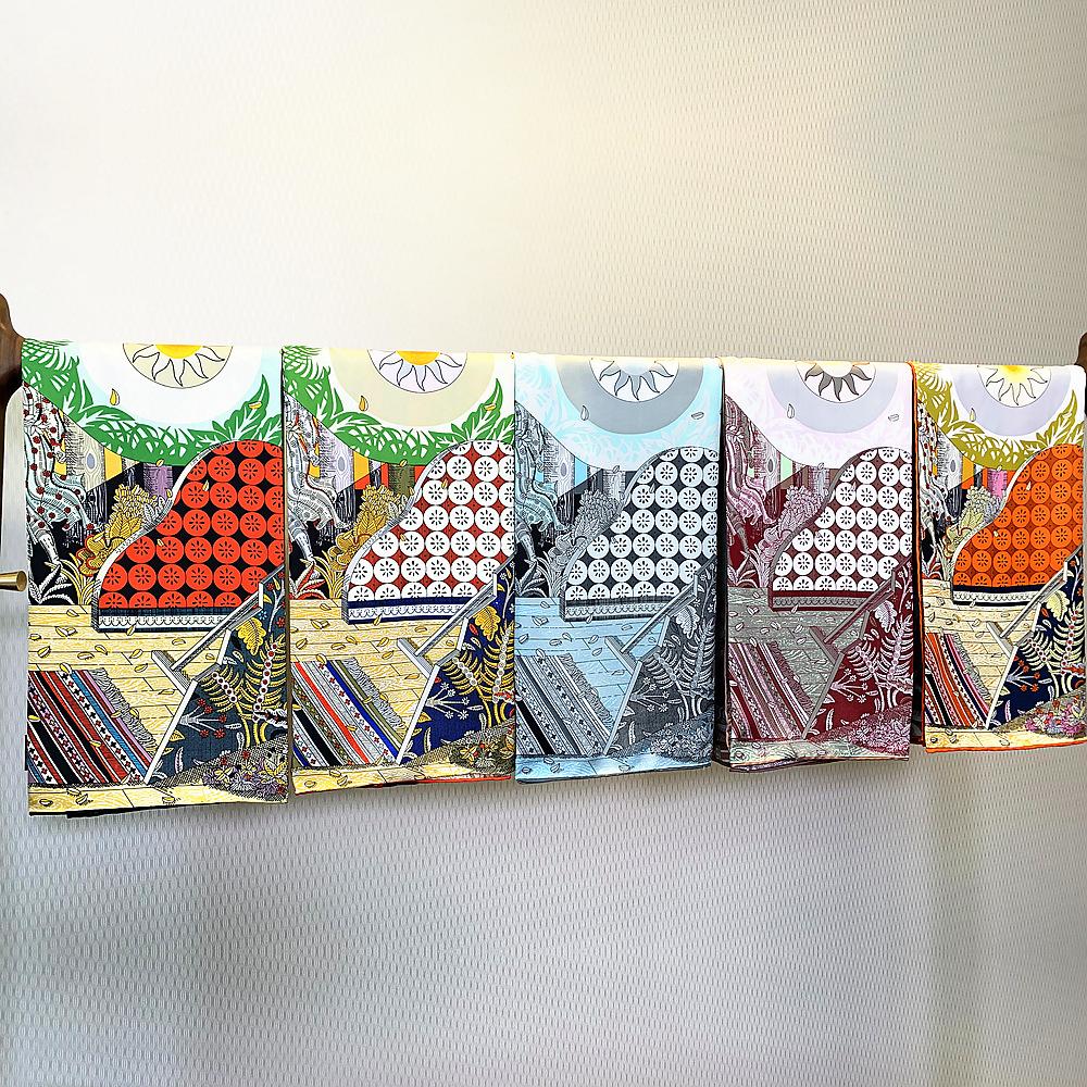 New Handmade Curled Twill Square Scarf Plant Jungle Sun Women's Shawl 90 * 90cm Fashion Trend Fabric Soft