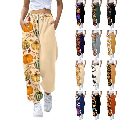 Lässige Jogginghose für Damen mit Halloween-Print