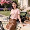 Baleno Women's 2026 Summer Pure Cotton Balloon Dog T-Shirt