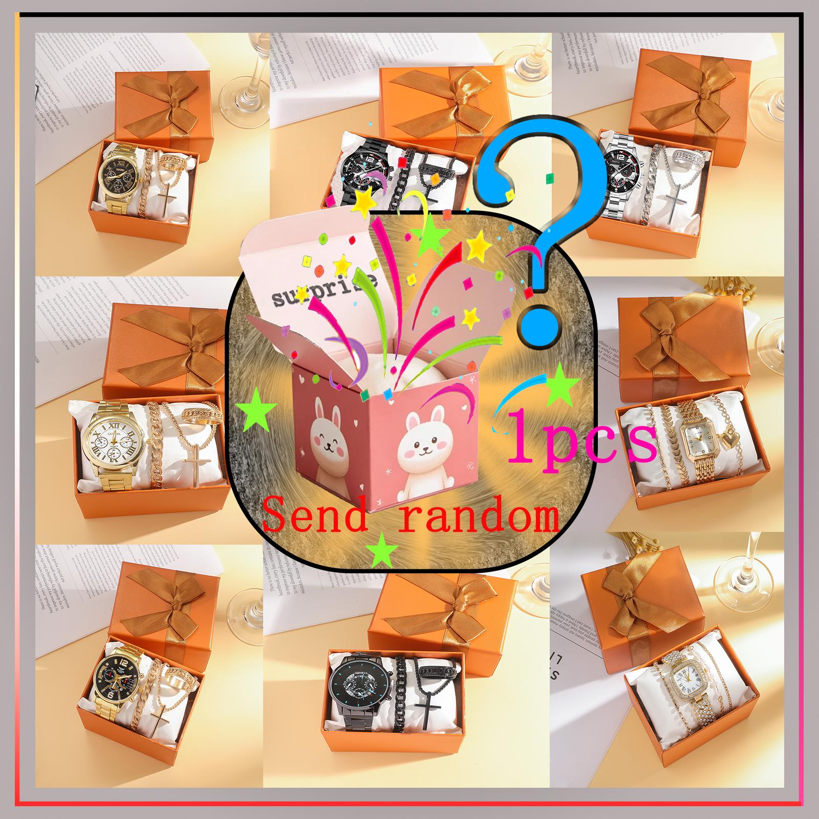 

Surprise blind box; Simple square ladies steel strap fashion quartz watch; Fashionable and luxurious watch; Random style. разноцветный