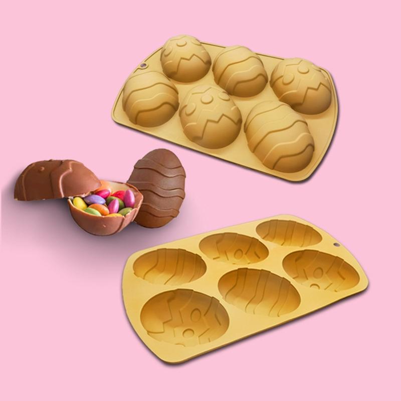 Cute Easter Egg Mould and Egg Silicone Mould Epoxy Resin Crafts Making Supplies DIY Chocolate Shells Mold for Easter