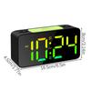 Large Display RGB Digital Alarm Clock Bedside RGB Backlit Super-Loud Wake-Up Alarm Clock Used For Students To Wake Up