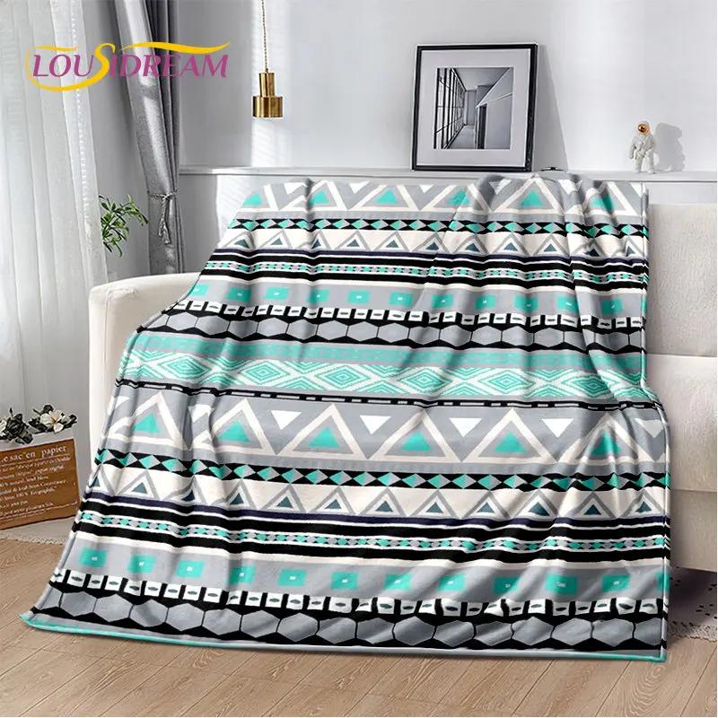 Bohemia Nordic Persia Series Soft Plush Blanket,Flannel Blanket Throw Blanket for Living Room Bedroom Bed Sofa Picnic Cover Kids