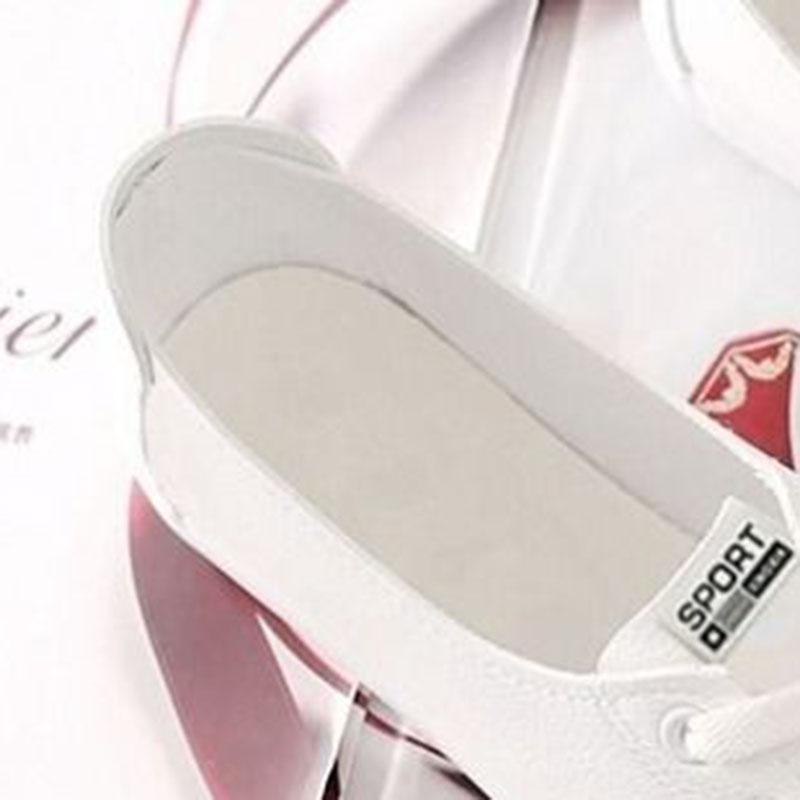 WTEMPO Summer Women's Single Shoes Round Toe Flat Sole White Cross Lace-up Low Heel Flat Shoes Breathable Comfortable Anti-slip Soft Sole Work Shoes