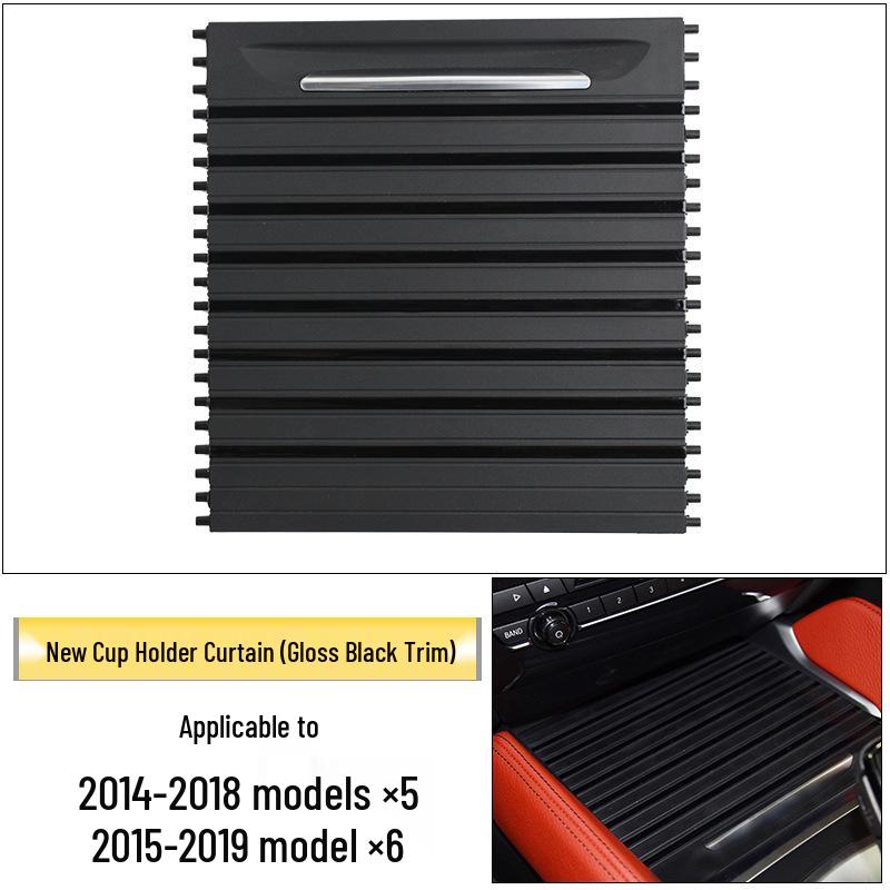 

BMW X5/X6 Cup Holder Pull-Out Trim: Tea Cup Pull-Curtain Cover Plate & F15 Center Console Drink Holder Trim