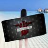 Wolfenstein Microfiber Printed Beach Towel Mountain Climbing Yoga Beach Swimming Running Absorbent Soft Towel