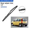 3PCS For Fiat Panda 169 2003-2012 22"+16"+13" Front Rear Wiper Blades Windshield Windscreen Window Cutter Accessories 2011 2012