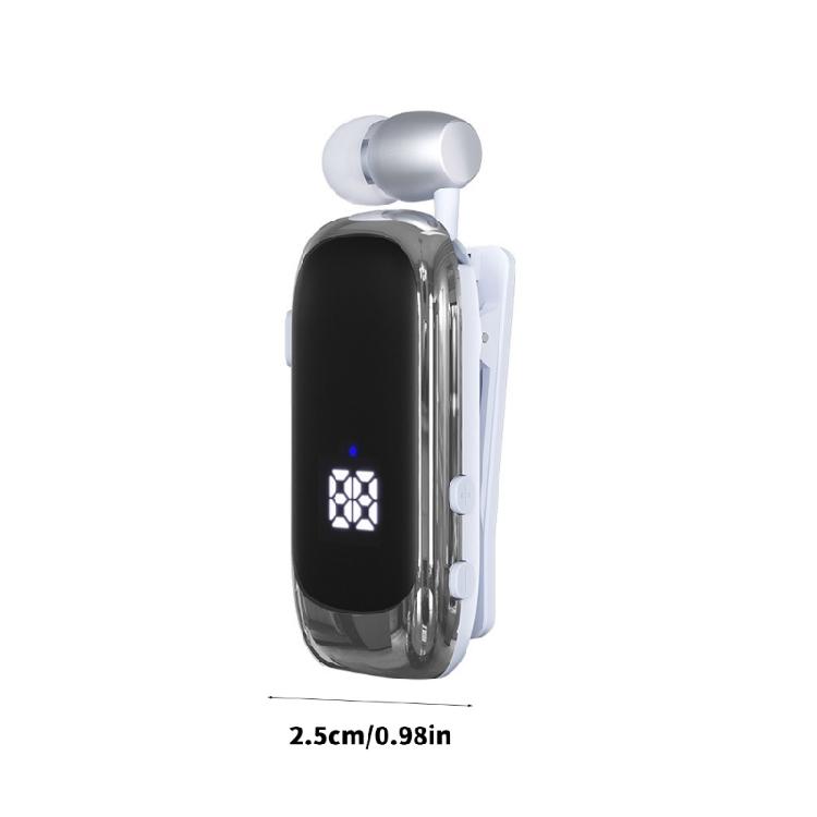 Lavalier Business Headphone Bluetooth-compatible Earphone Call Vibrating Reminder Voice Number Reporting Wireless