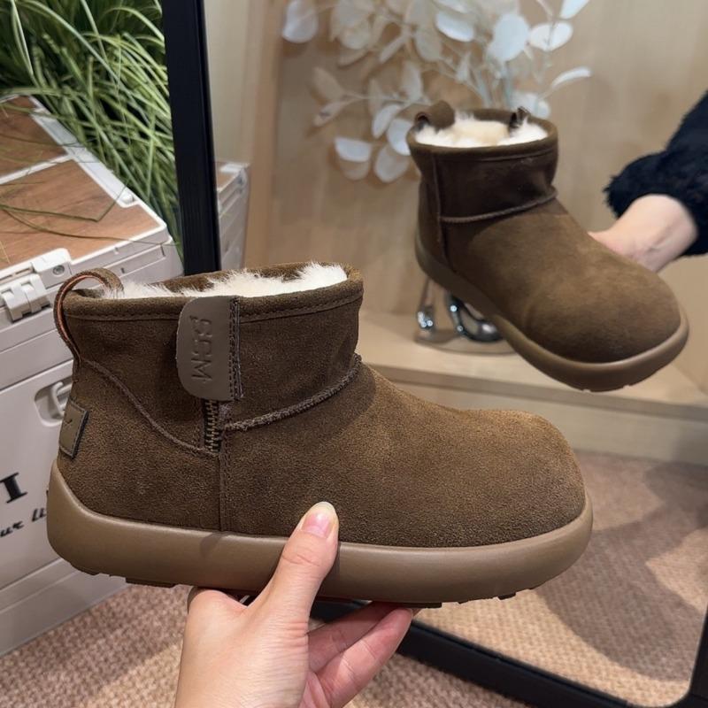 Small short boots snow boots women's new winter velvet thickened thick-soled non-slip warm short boots