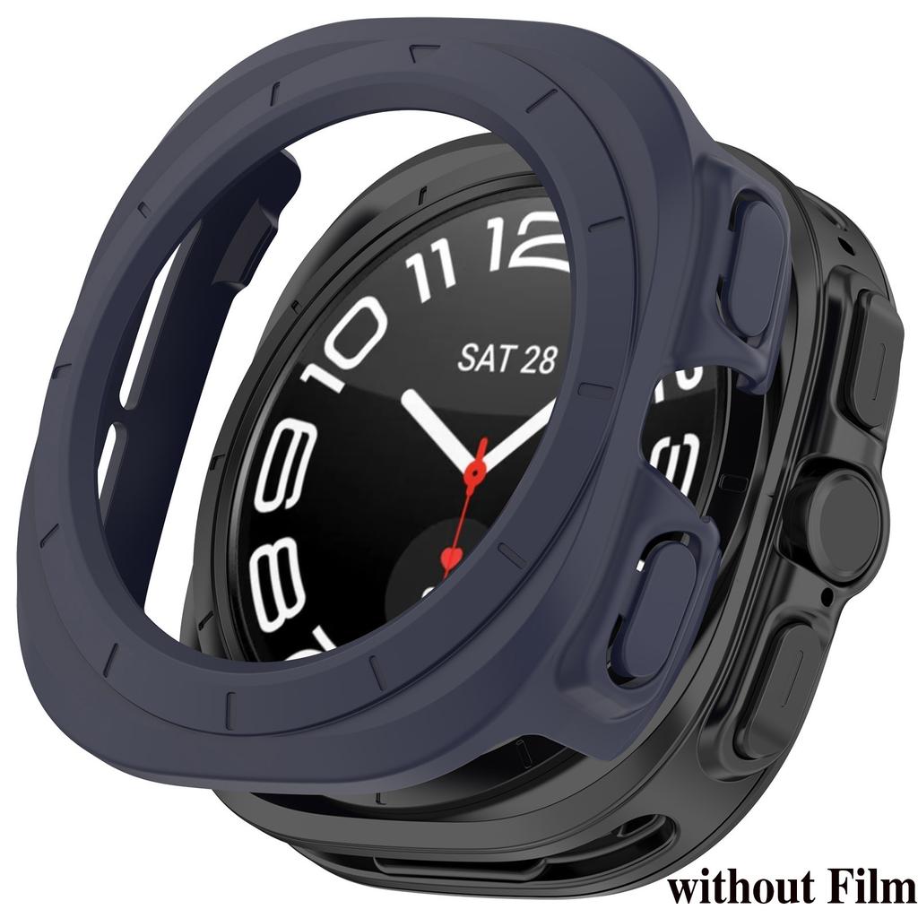 PC Case for Samsung Galaxy Watch 7 Ultra 47mm Tempered Glass Anti-scratch Screen Protector Bumper Protective Cover Accessories