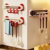 Wall Rotating Sliding Hooks Waterproof Kitchen Storage Hooks Practical Wall Towel Hooks  Kitchen