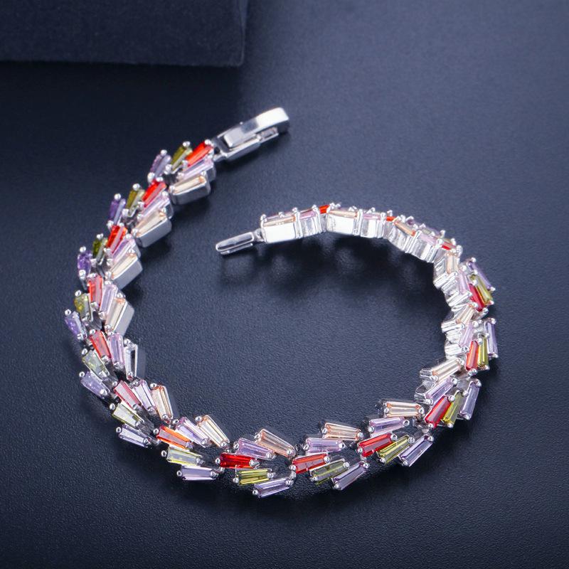 S0122 Multi-Color Optional, Irregular Women'S Bracelet, Shining Zircon Hand Jewelry