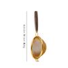 Small 304 Stainless Steel Tea Strainer with Wooden Handle Mini Flour Sieve Household Tea Leaf Infuser Maker Teapot Accessories
