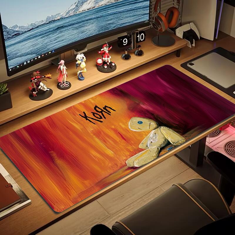 Korn Mouse Pad Large Gaming Table Cushion Non-slip Laptop Tablet Big Mousepad XXL Mat Mini PC Playmat With Lock Edge_xia