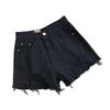 Women Summer Fashion Sexy Denim Shorts High Waist Ripped Loose Wide Leg Jean Short Pants