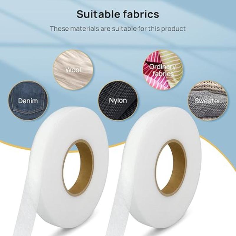 Self Adhesive Pants Hem Tape Iron-On No-Sew Double Sided Hot Melt Tape For Jeans Clothes Diy Hemming & Repair Sewing Tool