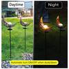 Solar Wrought Iron LED Flame Moon Landscape Lights for Outdoor Courtyards and Villas