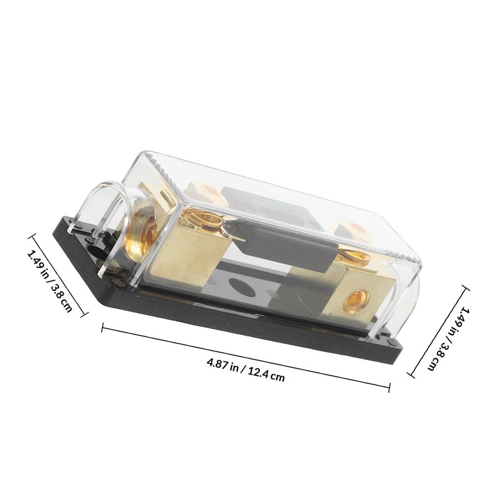 200A Auto Audio Block Durable High Power Protection Fuse Holder For Car Amplifier Stereo System Auto Amplifier Fuse Block